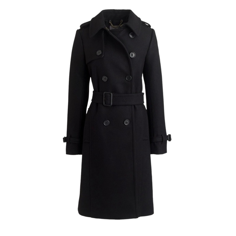J. Crew Nello Gori Wool Cashmere Trench Coat